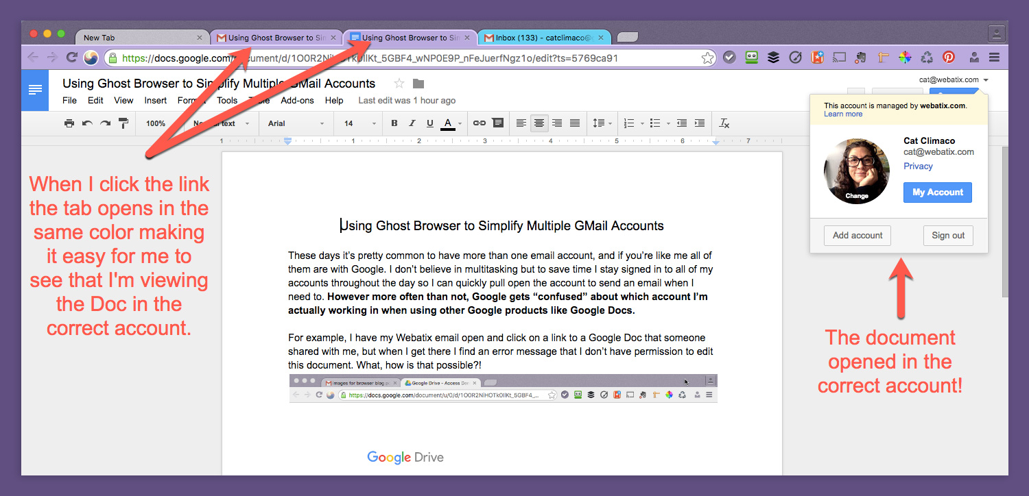 How to Use Ghost Browser to Simplify Multiple GMail Accounts