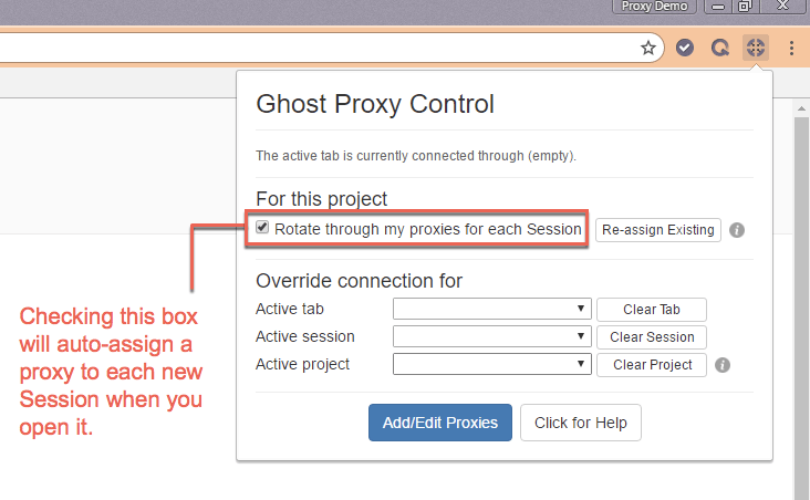 proxies on each tab browser
